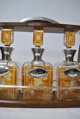 Set di 3 liquoriere Art Déco