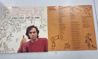 VINILO JOAN MANUEL SERRAT CADA LOCO CON 4