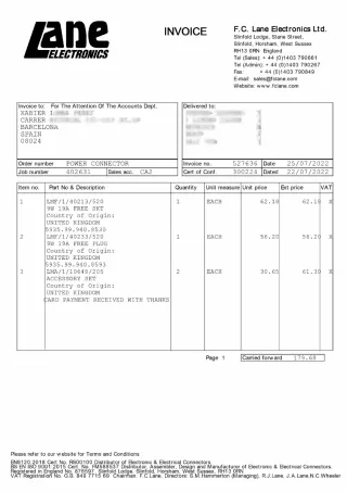 Conector Rack Neve Prism/V-Rack