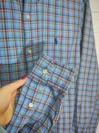 Camicia Ralph Lauren a quadretti azzurra S
