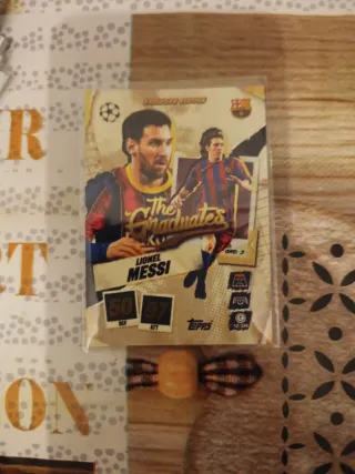 Carta de fútbol Lionel Messi The Graduates