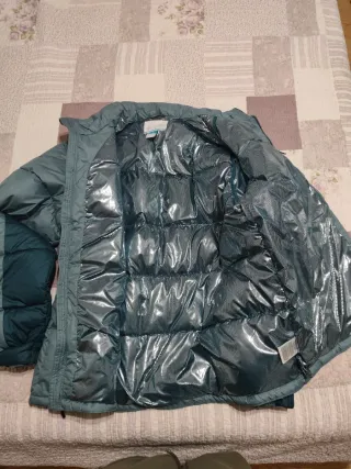 Chaqueta Columbia gris y verde