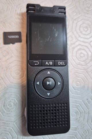 Grabadora de voz con IA, audio HD y transcripción