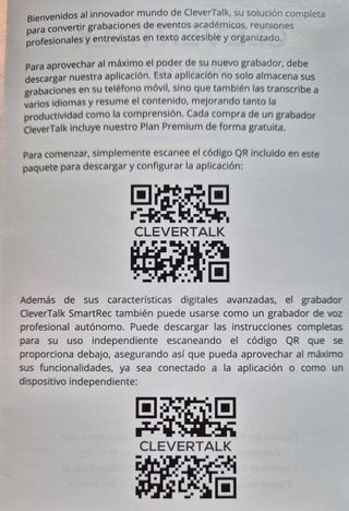 Grabadora de voz con IA, audio HD y transcripción