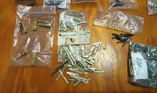 Lote accesorios vías y trenes