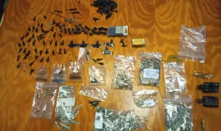 Lote accesorios vías y trenes