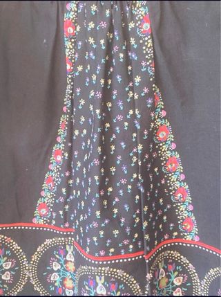 Vestido Flamenco Negro Bordado