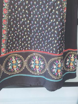 Vestido Flamenco Negro Bordado