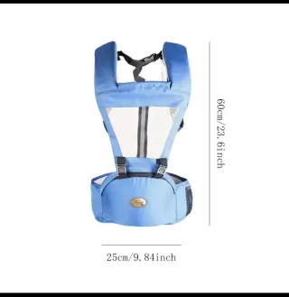 Mochila Portabebés Ergonómica Azul