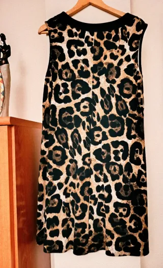 Vestido Pichi Estampado Leopardo Festa Talla 42