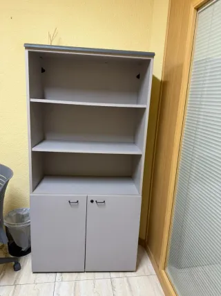 4 Muebles Archivadores Beige/Gris