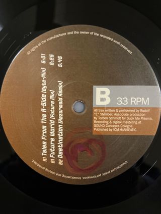 Cenobyte "Tales From The A-Side" vinile techno 90s