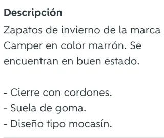 Zapatos Camper Marrones