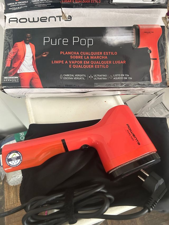 Rowenta Pure Pop Plancha Vapor Portátil Roja