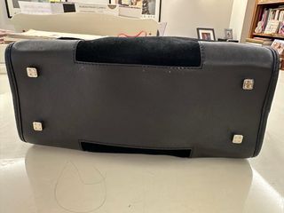 Bolso Loewe Amazona vintage en ante negro/piel