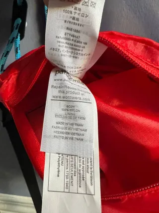 Bandolera Patagonia Roja y Naranja