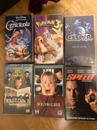 Lote 6 Películas VHS precio a negociar