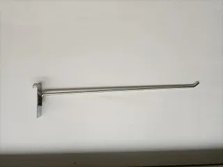 Gancho expositor tienda metal plateado