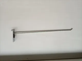 Gancho expositor tienda metal plateado