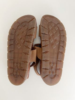 Sandali a fasce Zara per bambini marroni T. 36