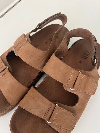 Sandali a fasce Zara per bambini marroni T. 36