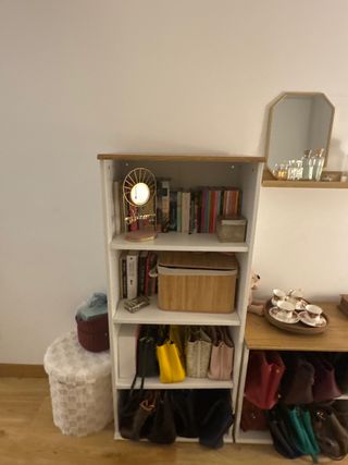 Estantería IKEA SKRUVBY Blanca y Madera