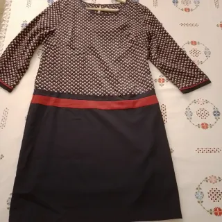 Vestido ANANY recto estampado manga 3/4