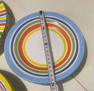 Lote 6 Platos Postre Luminarc Arcoíris