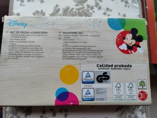 Juego Disney Carretera Madera 21 Piezas