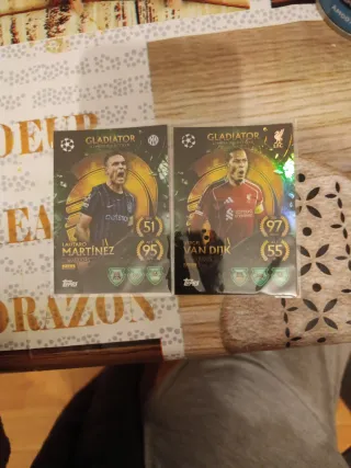 Cartas de fútbol Topps Gladiator