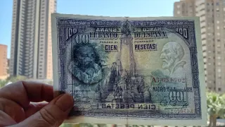 2 BILLETES DE 100 PESETAS CERVANTES 1928
