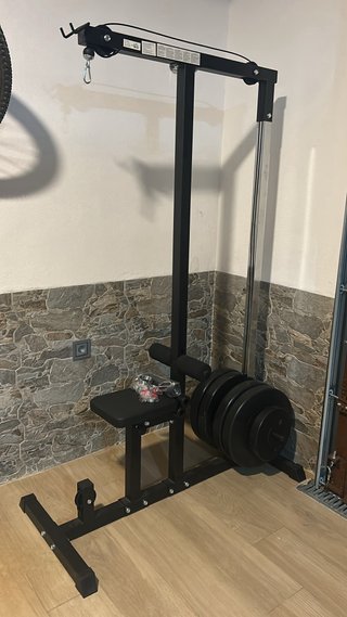 Máquina de musculación poleas alta y baja