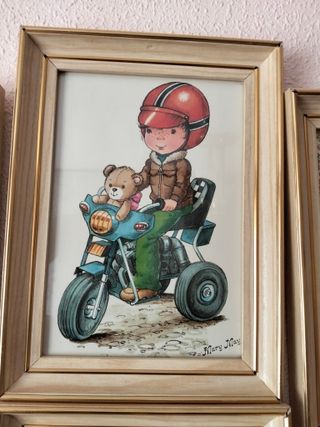 Lote 4 Cuadros Mary May