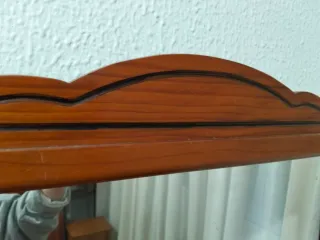 Tocador cómoda con espejo de madera