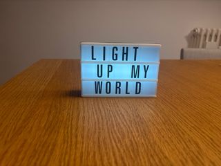 Light Box con letras