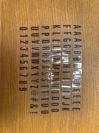 Light Box con letras