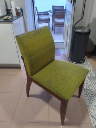 Juego de 6 Sillas Comedor Tapiceria gastada