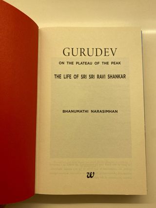Gurudev on the Plateau of the Peak The Life of ...
