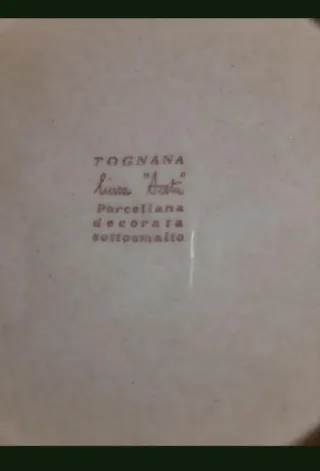 Set 6 Piattini Porcellana Beige Marrone