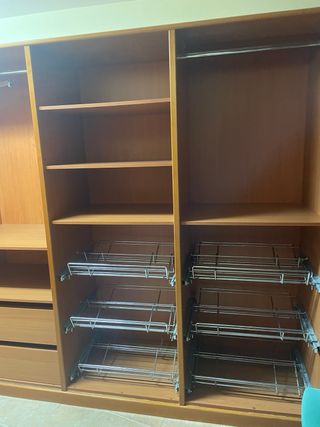 Vestidor modular de madera