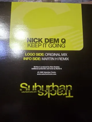 Vinilo Nick Dem Q Keep It Going