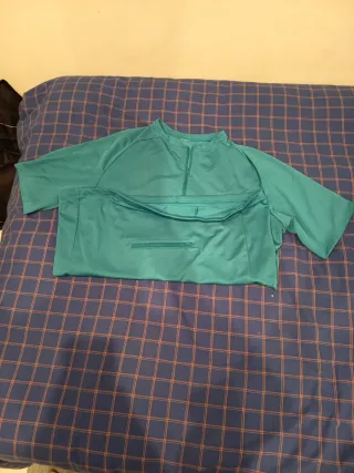 Camiseta ciclismo Triban azul