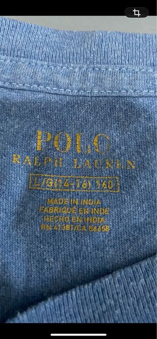 Maglia Ralph Lauren Azzurra Taglia 160cm