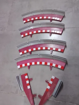 Scalextric Bordes Muros Protección curva r2