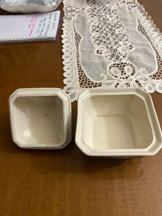 Bote Cerámica Staffordshire Antiguo