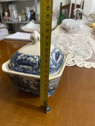 Bote Cerámica Staffordshire Antiguo