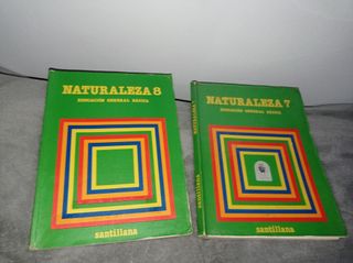 años 80 . egb . lote 2 libros naturaleza