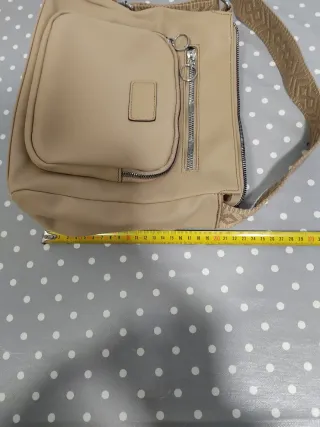 Bolso bandolera beige