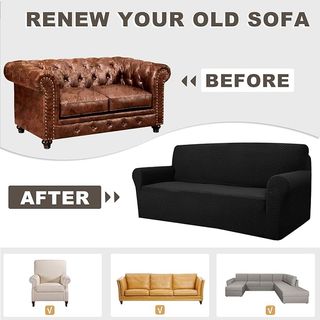 Funda Sofá Impermeable Negro Nuevo