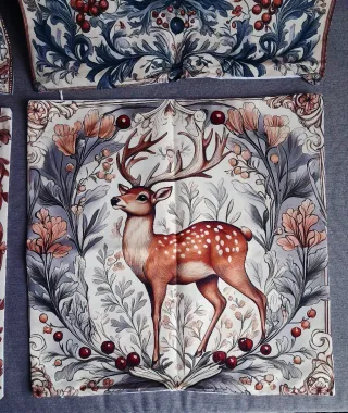 Fundas Cojín Estilo William Morris Animales